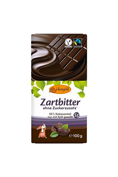 JollyMag Ciocolata neagra 55% cacao, 100g, Birkengold