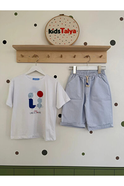 kidstalya طقم شورت مخطط للأطفال