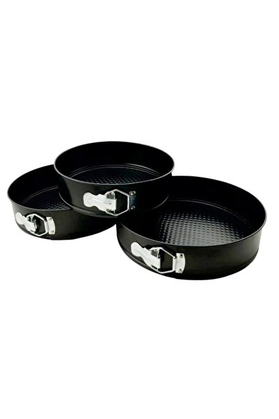 JollyMag Set of 3 round cake and pastry molds with removable edges