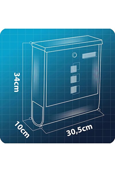 ideal STORE Cutie Postala Premium idealSTORE din Otel Galvanizat