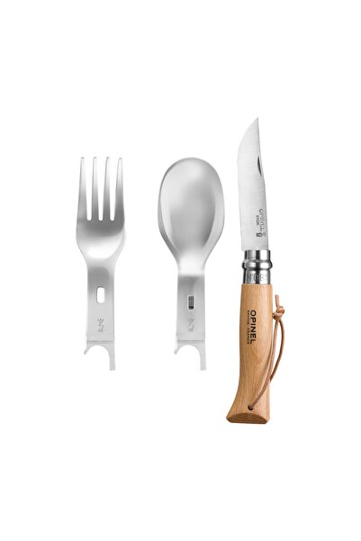 JollyMag 4-piece picnic set, stainless steel, "Picnic Plus" - Opinel