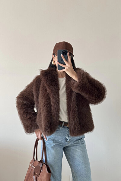 Eka Blană căptușită maro pentru femei 1773