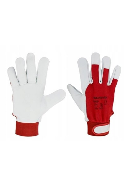 JollyMag Gloves, fine goatskin, cuff, size M, Richmann