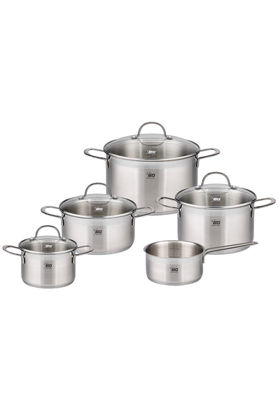 Elo Set 5 vase de gatit Top Collection, inox