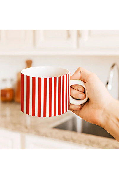 Borambalaj Striped Motto Cup Mug