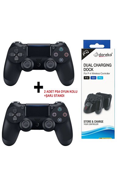loonceteknoloji Ps4 Kablosuz Gamepad 2 Adet Joystıck + Şarj standı