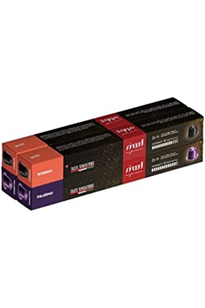 Coffee Mood Espresso - Nespresso Aluminium Capsules (Palermo & Intenso), Pack of 4 (40 Capsules)
