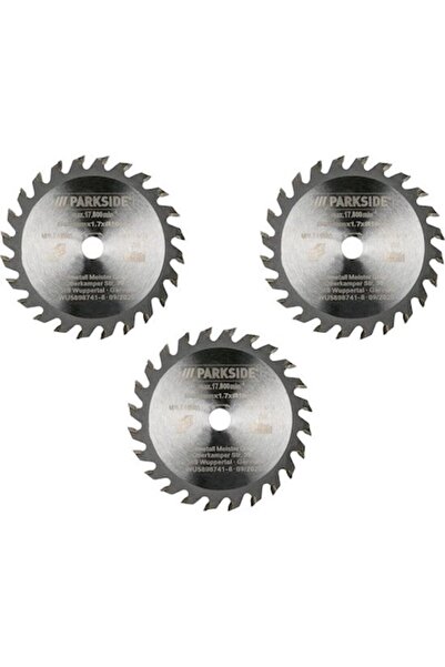 PARKSIDE set de 3 lame de ferăstrău circular Ø85 mm, 17.800 rpm, lățime de tăiere 1,7 mm, ax 15 mm