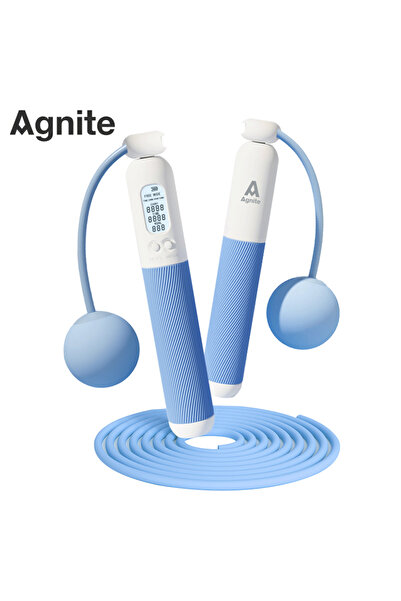 Deli Electronic Counting Jumping Rope- Jumping Rope Line Lenth 2.8M, Dia 4, Blue
