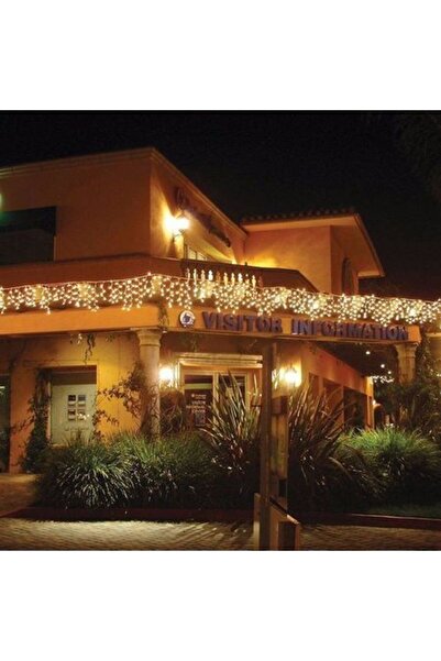 SDX Market Instalație de Crăciun 6 m x 0,7 m, Cortină cu franjuri, Alb cald, 198 LED-uri, SDX, 6005WW