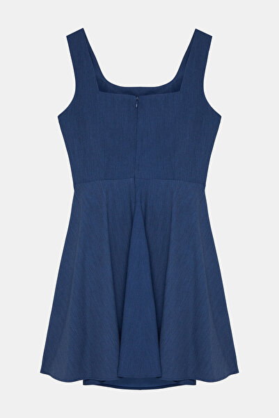W Collection Blue Sleeveless Midi Dress