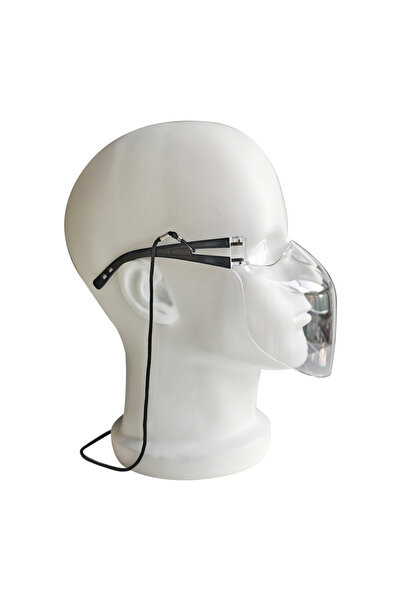 NEO Set of 2 Professional protective masks, black arms, lightweight, disinfectable, reusable, polycarbonate