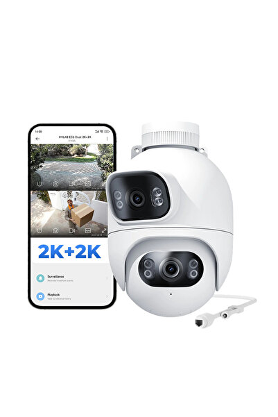 Imilab Smart Security Camera Dual Outdoor Spotlight Plug-in Wi-Fi 2K+2K EC6-Dual - White