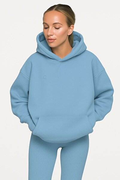 BENROMA Hanorac unisex din bumbac pieptănat cu 3 fire