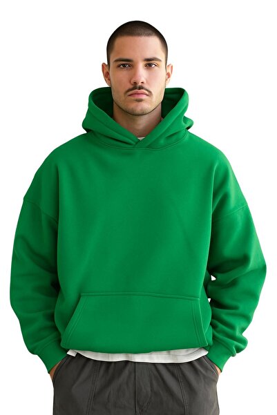 DM DOLCE MORE سترة رياضية بقلنسوة للجنسين مصنوعة من القطن الممشط بثلاث خيوط