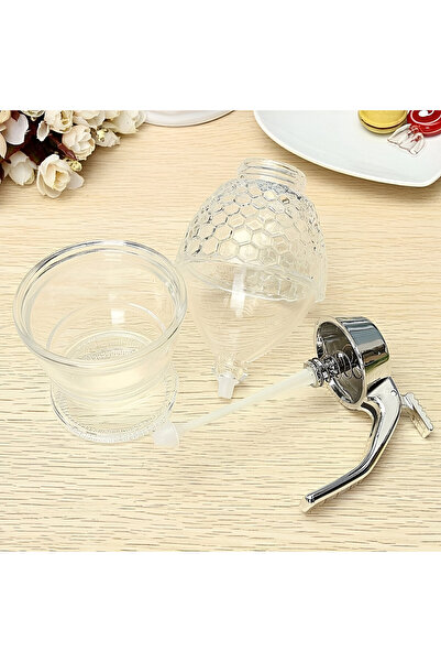 NEO Δοχείο μελιού, ακρυλικό, 200 ml, 15 x 10 x 8 cm, διαφανές/ασημί, Neo™