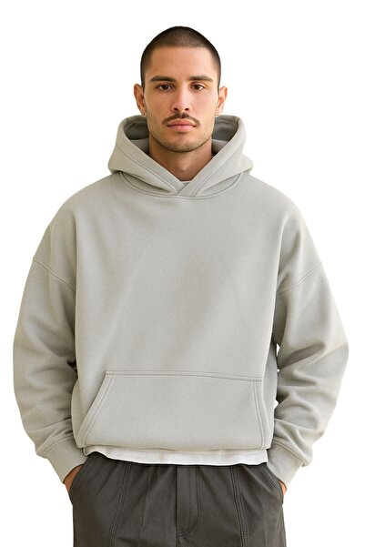 BENROMA 3vrstvá unisexová mikina s kapucí z česané bavlny