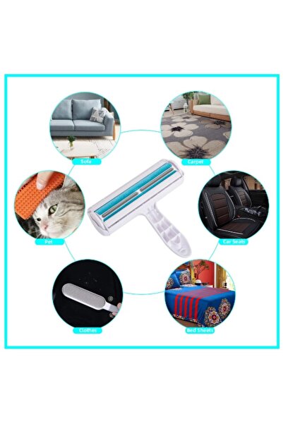 NEO Roller Brush with Rubber Strips, Neo™ Pet®, with compartment for collecting fur and hair