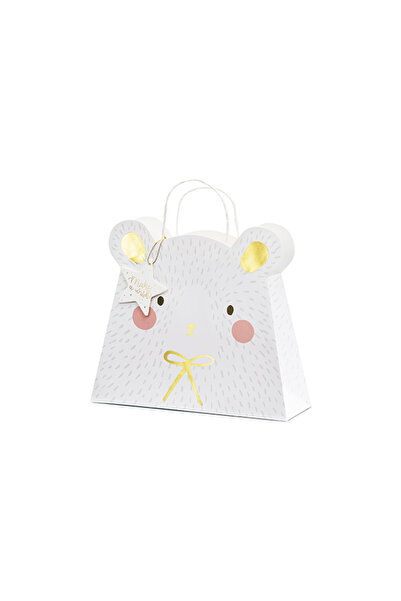 Share the Love حقيبة هدايا دب قطبي، مزيج، 31.5 × 27 × 10 سم