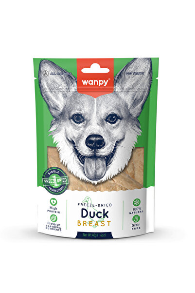 Wanpy Köpek Dondurularak Kurutulmuş Ördek Göğüs 40g