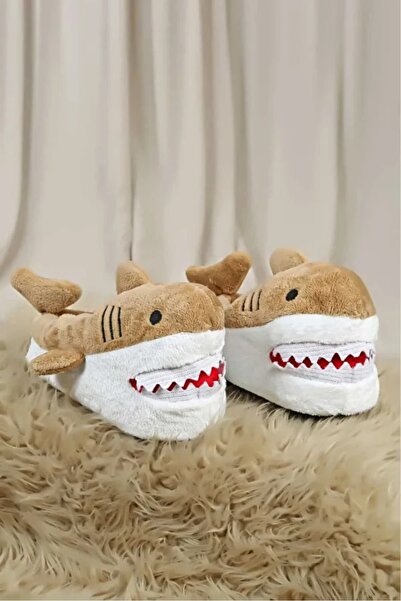 Deniz Terlik Animal Shark Slippers with Soft Silent Soles Inside |   Home Boat |