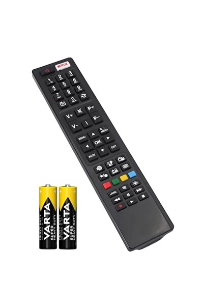 GSC Telecomandă TV compatibilă cu Hitachi RC4848H, Netflix, baterii incluse