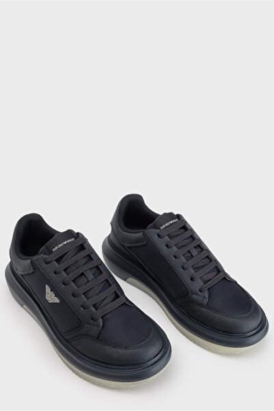 Emporio Armani Erkek Rahat Taban Armani Kartal Logolu Lacivert Sneaker EM003666 AF19532-MB007