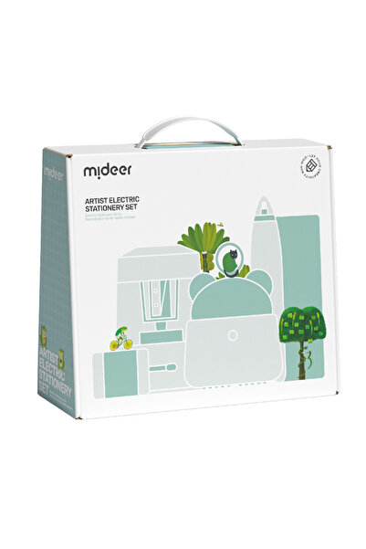 Mideer مجموعة أدوات مكتبية كهربائية - أخضر حكيم