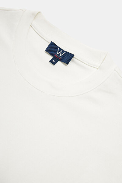 W Collection White cyclist collar t-shirt
