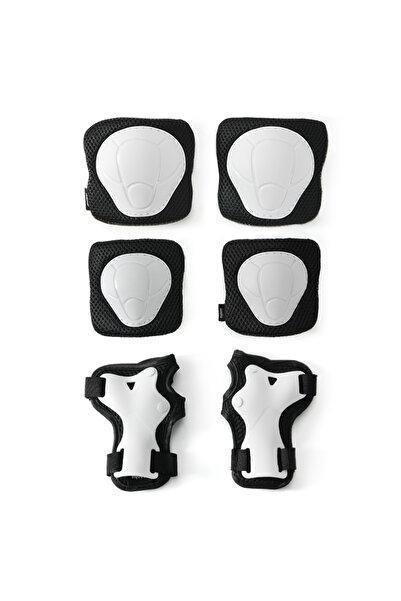 Mideer مجموعة معدات حماية الركبة والكوع والمعصم - بيضاء