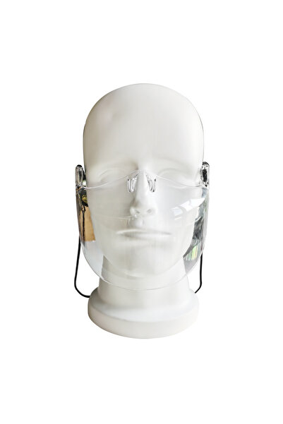 NEO Professional protective mask, transparent frame, black arms, lightweight, disinfectable, reusable,