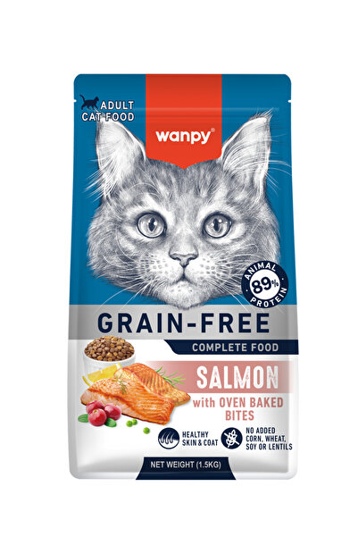 Wanpy Tahılsız Somonlu Yetişkin Kedi Maması 1,5 kg