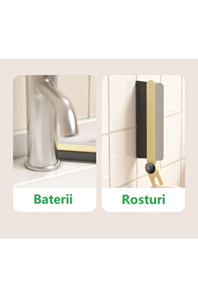 Flippy Multifunctional Brush and Squeegee, Flippy, For Hard-to-reach Spaces, 24.7 x 4.5 cm, White