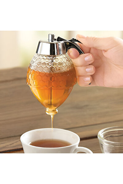 NEO Δοχείο μελιού, ακρυλικό, 200 ml, 15 x 10 x 8 cm, διαφανές/ασημί, Neo™