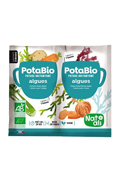 JollyMag Supa instant cu alge si legume, bio, 2x 8.5g, Nat-ali