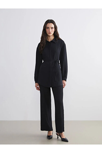 LC Waikiki LCW ModestMor Dokulu Oversize Kadın Gömlek Tunik
