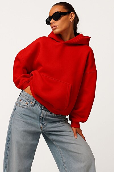 BENROMA 3 szálas fésült pamut unisex kapucnis pulóver