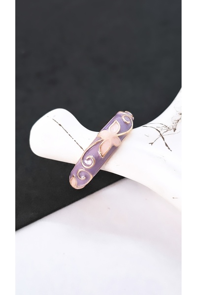 Serenity خاتم زاماك مطلي بالنحاس الأصفر الملون من الساتان مينلي