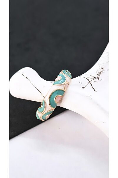 Serenity خاتم زاماك مطلي بالنحاس الأصفر الملون من الساتان مينلي