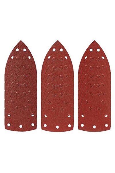 PARKSIDE Set 18 abrasive discs PHSZ 18 A1 for triangular sander, 102 x 151mm, grit 60, 120, 240