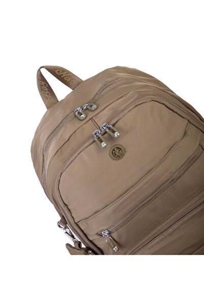 Nas Bag Unisex Large Size Multi-Compartment Lightweight Backpack Khaki