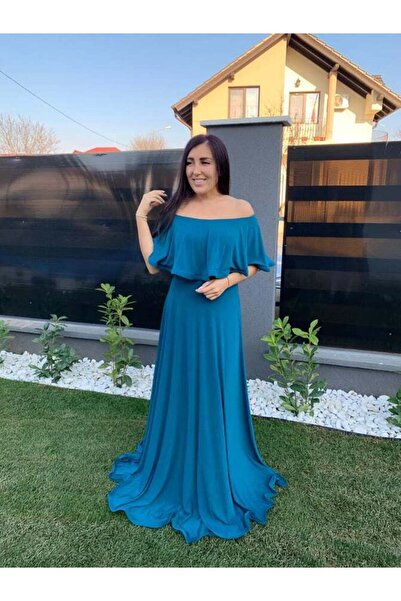 Estilo Fashion Rochie lunga evazata