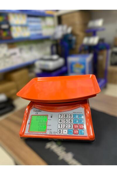 bozztech Renkli Elektronik Dijital Manav Market Pazarcı Mutfak Terazisi 40 Kg...