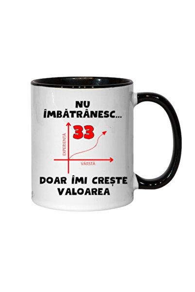T&M Personalizare Cană personalizată - Nu îmbătrânesc, 33 de ani, doar cresc ...