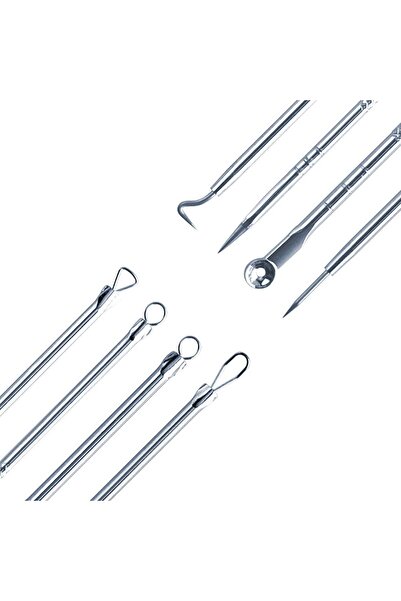 NEO Set of 4 Tweezers for Extracting Blackheads, Pimples, Acne, Comedones, Neo™ Premium, stainless steel, metal