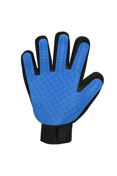 NEO Manusa-perie de ingrijire animale, Poliester/Silicon, Negru/Albastru