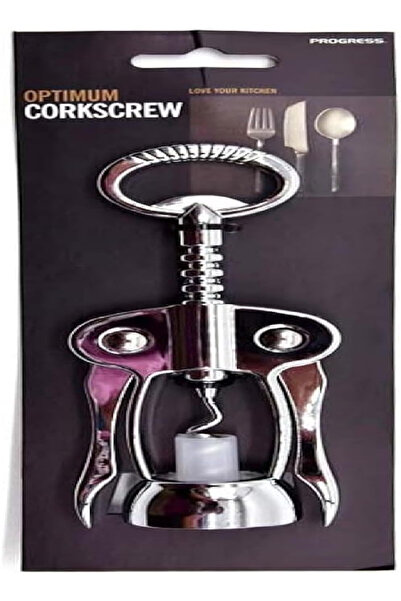 PROGRESS COOKS BVRG0208 Stainless Steel Wing Corkscrew | Wine & Beer Bottle O...