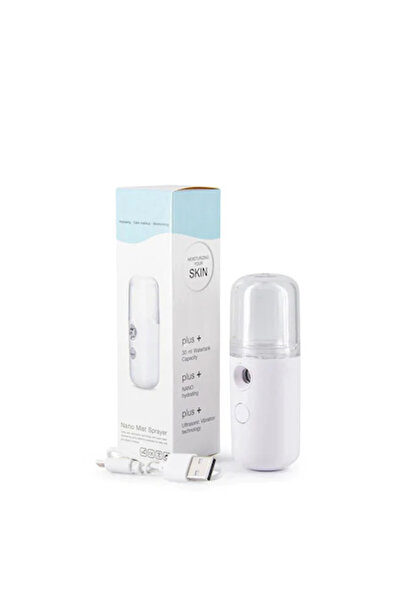 NEO Dispozitiv hidratant facial, OEM Spray Hidratare Faciala, abur rece, hidratare, 30 ml, port USB, Alb