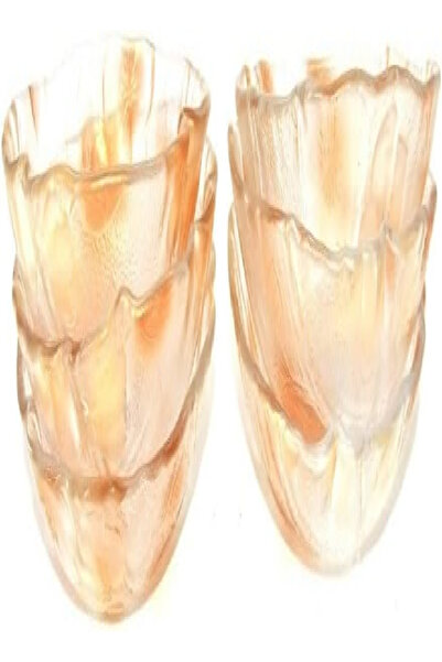 LTR طقم أوعية زجاجية من 6 قطع | أدوات تقديم للطاولة بقطر 15 سم للحلويات والتو...