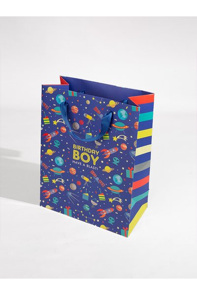 Share the Love Birthday Boy, Large Gift Bag, Space Theme